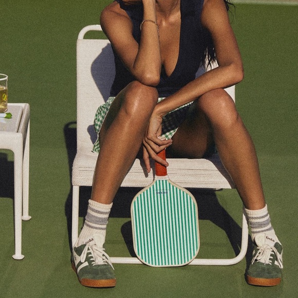 Gola Elan Sneakers - Green and white sambas - Picture 4 of 10